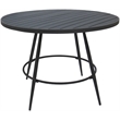 Pemberly Row Outdoor or Indoor Patio Dining Set Armless in Blue Beige Gray