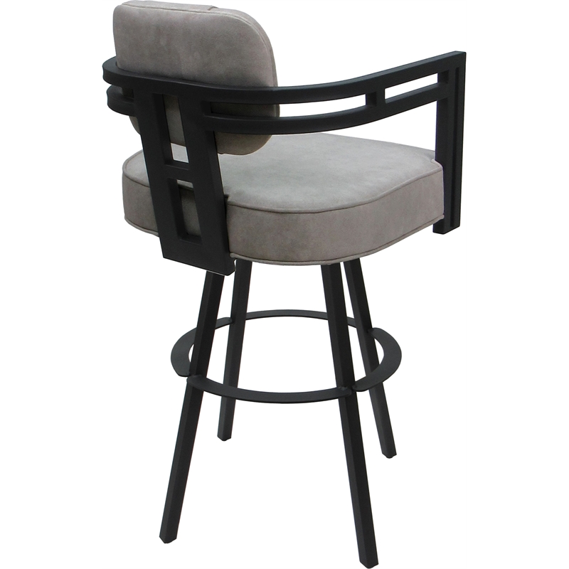 Pemberly Row Swivel Metal Counter Stool 26