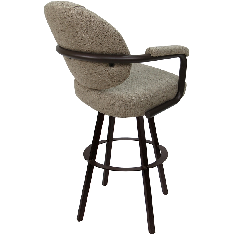 Pemberly Row Swivel Counter Metal Bar Stool 26
