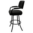 Pemberly Row Swivel Extra Tall Metal Bar Stool 34