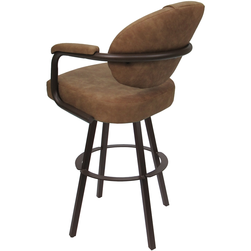 Pemberly Row Swivel Metal Counter Stool 26