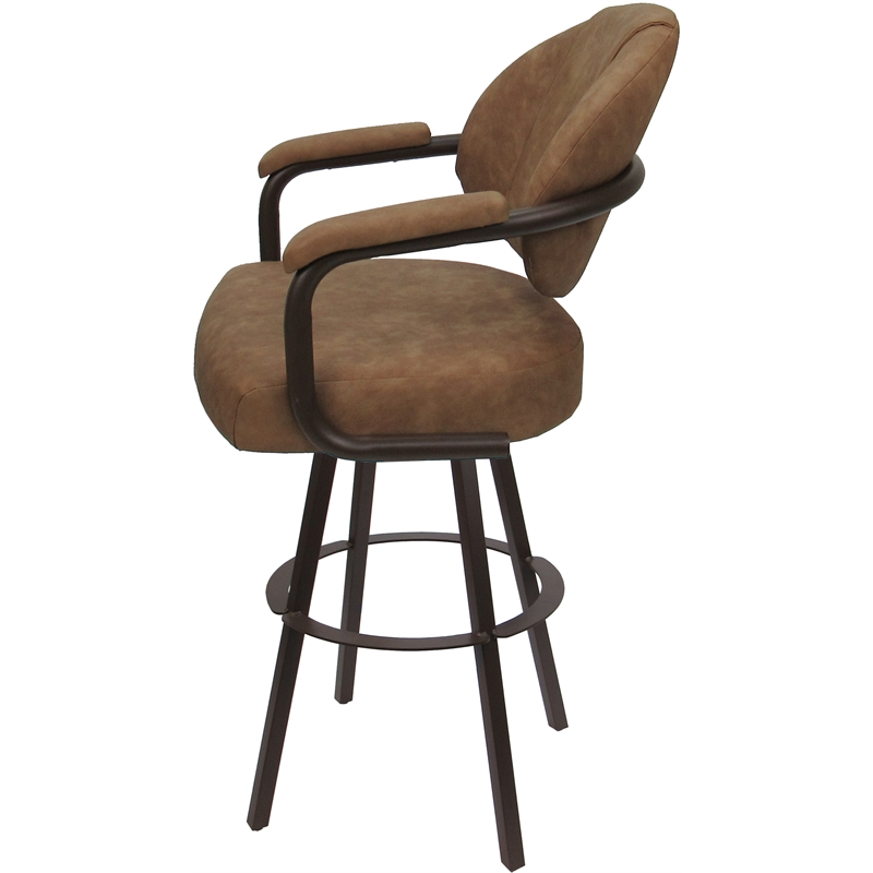 Pemberly Row Swivel Metal Counter Stool 26