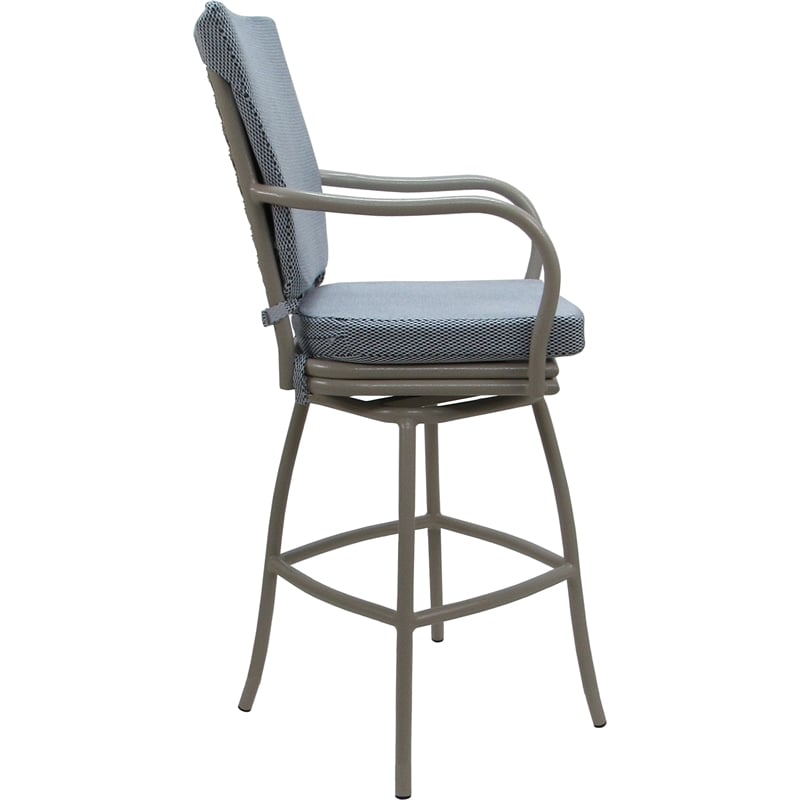Pemberly Row Outdoor/Indoor Swivel Counter Stool 26