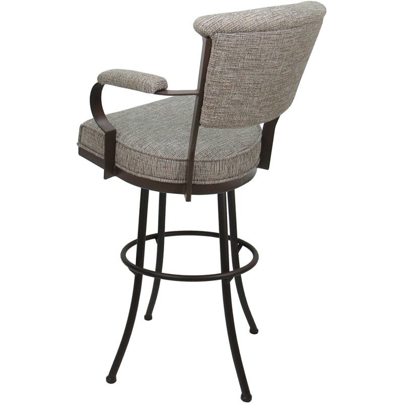 Pemberly Row Swivel Extra Tall Metal Bar Stool 34