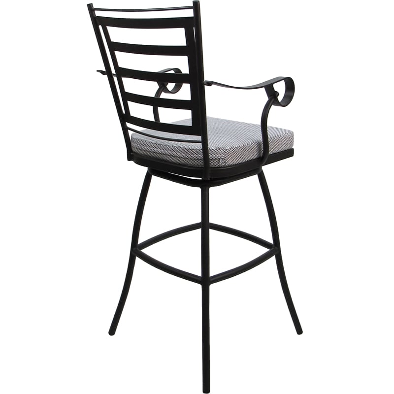 Pemberly Row Outdoor/Indoor Swivel Bar Stool 30