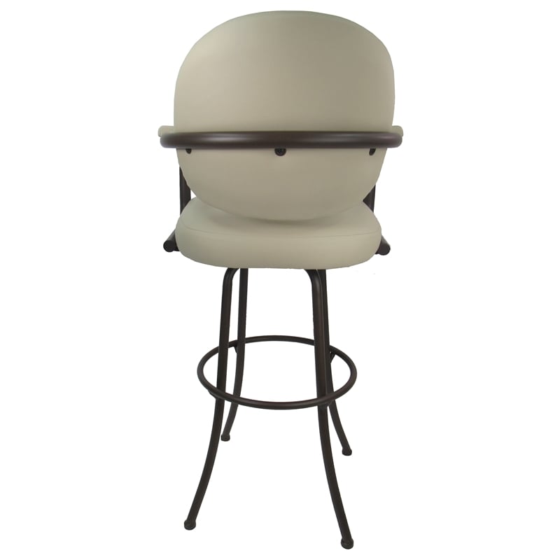 Pemberly Row Extra Tall Swivel Metal Bar Stool 34
