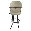 Pemberly Row Extra Tall Swivel Metal Bar Stool 34