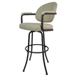 Pemberly Row Extra Tall Swivel Metal Bar Stool 34