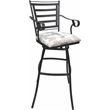 Pemberly Row Aluminum Outdoor Extra Tall Stool 34