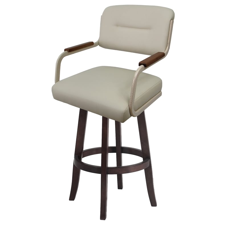 Pemberly Row Swivel Metal Bar Stool 30
