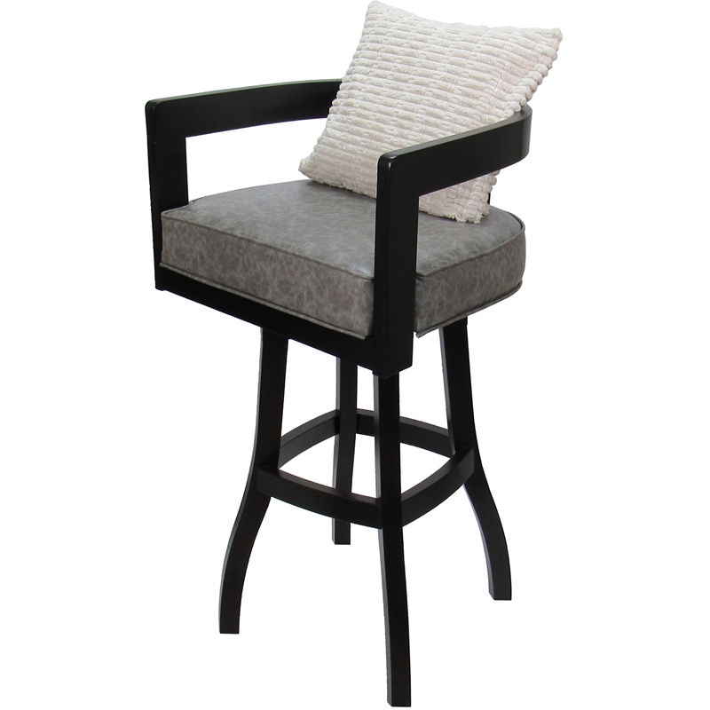 Pemberly Row Swivel Wood Counter Stool 26