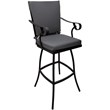 Pemberly Row Outdoor/Indoor Extra Tall Bar Stool 34
