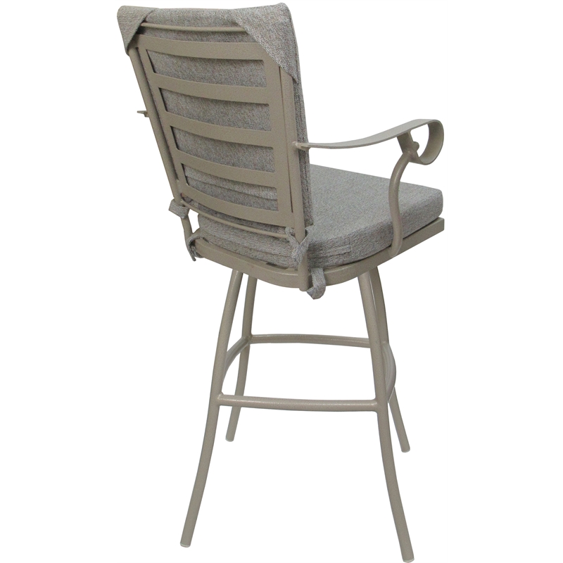 Pemberly Row Outdoor/Indoor Extra Tall Bar Stool 34