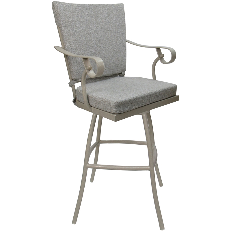 Pemberly Row Outdoor/Indoor Extra Tall Bar Stool 34