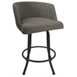 Pemberly Row Extra Tall Swivel Metal Bar Stool 34