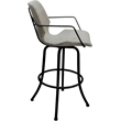 Pemberly Row Swivel Metal Bar Stool 30