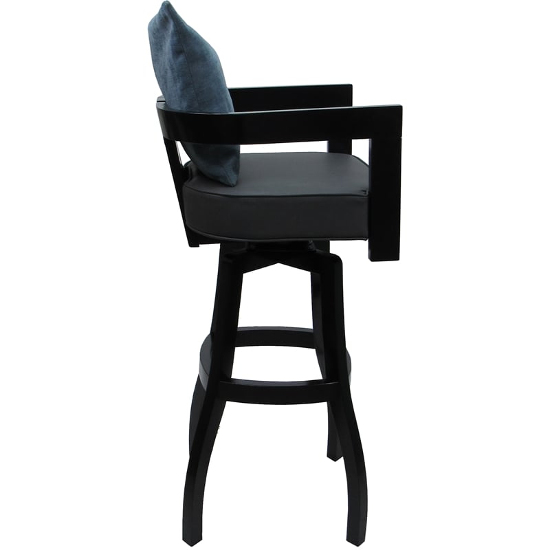 Pemberly Row Swivel Wood Counter Stool 26