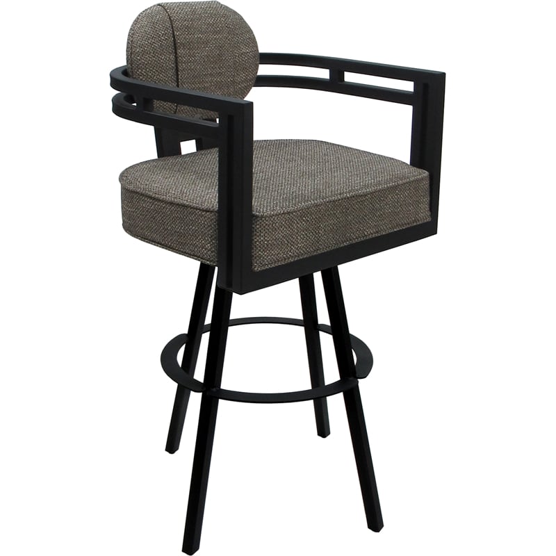 Pemberly Row Swivel Metal Extra Tall Stool 34