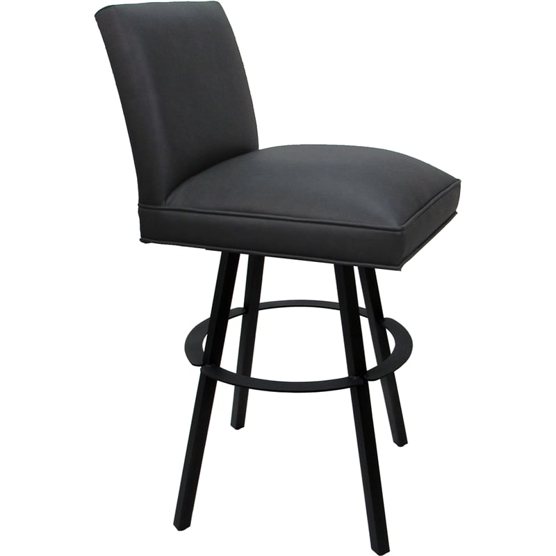 Pemberly Row Set of 3 Swivel Metal Bar Stools 30