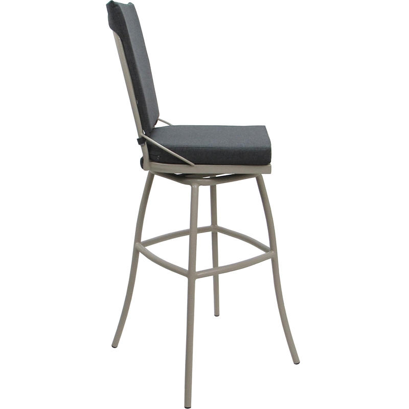 Pemberly Row Outdoor/Indoor Swivel Extra Tall Stool 34