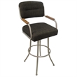 Pemberly Row Swivel Metal Bar Stool 30
