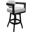 Pemberly Row Swivel Wood Extra Tall Stool 34