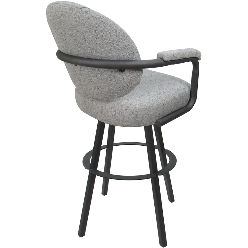 Pemberly Row Swivel Metal Bar Stool 30
