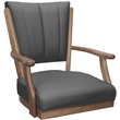 Pemberly Row Leather Counter Solid Wood Bar Stool 26