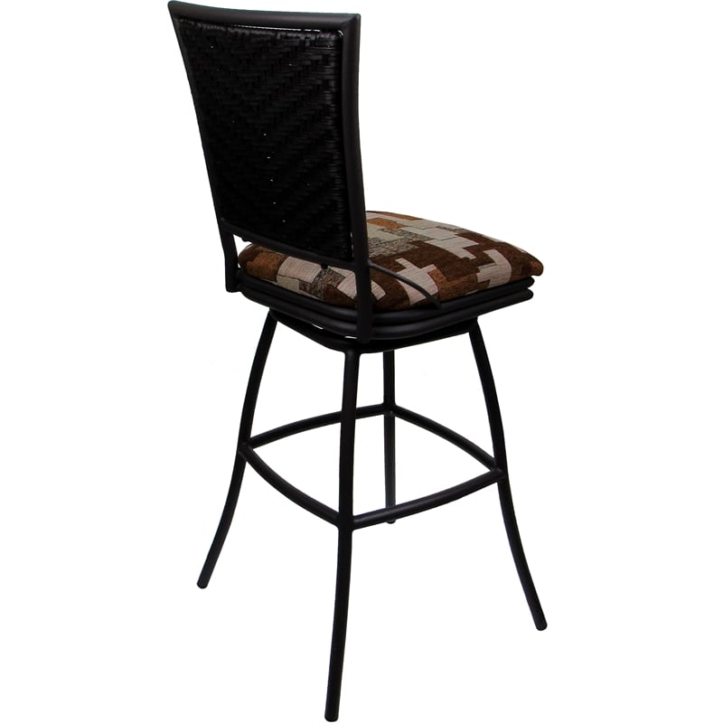 Pemberly Row Outdoor Indoor Swivel Bar Stool 30