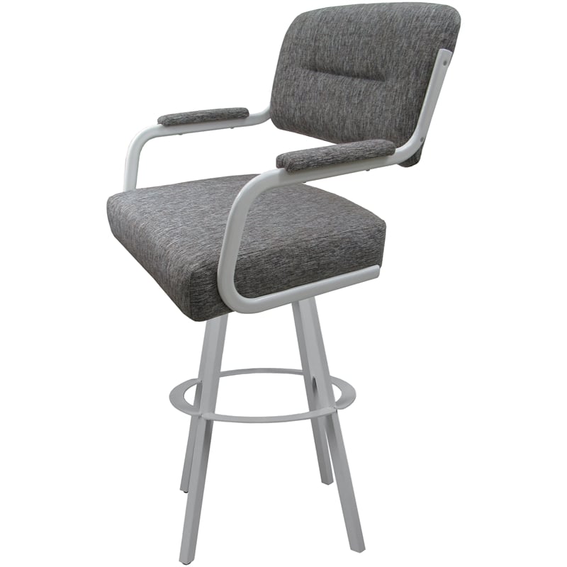 Pemberly Row Swivel Counter Metal Bar Stool 26