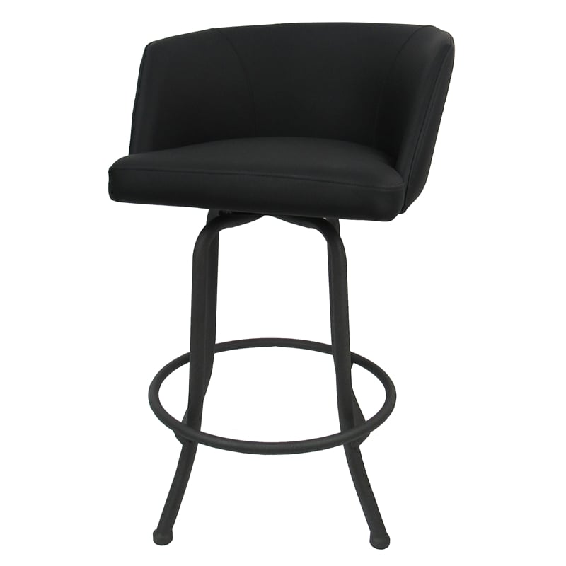 Pemberly Row Swivel Metal Bar Stool 30