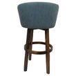 Pemberly Row Extra Tall Swivel Wood Bar Stool 34