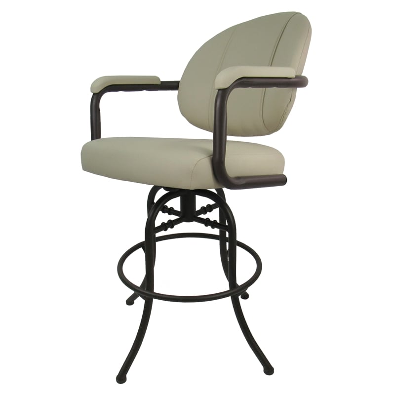 Pemberly Row Swivel Tilt Metal Bar Stool 30