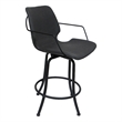 Pemberly Row Swivel Metal Bar Stool 30