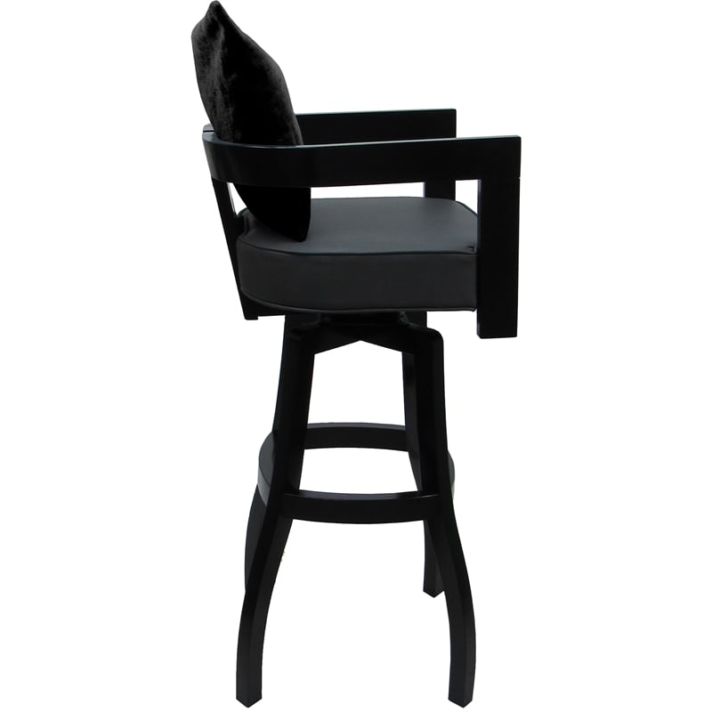 Pemberly Row Swivel Wood Extra Tall Stool 34