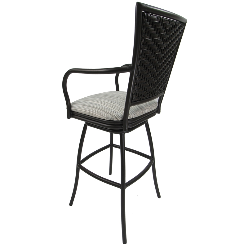 Pemberly Row Outdoor Swivel Bar Stool 30