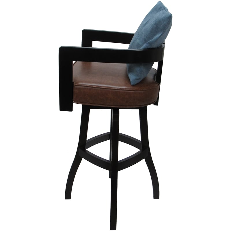 Pemberly Row Swivel Wood Counter Stool 26
