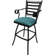 Pemberly Row Swivel Metal Bar Stool 30