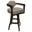 Pemberly Row Swivel Wood Extra Tall Bar Stool 34
