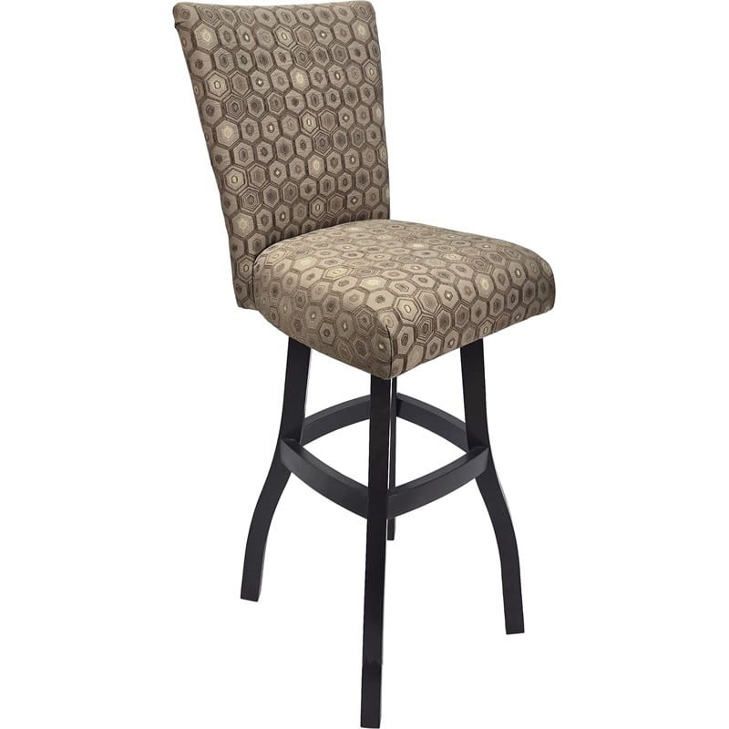 Pemberly Row Swivel Wood Bar Stool 30