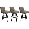 Pemberly Row Set of 3 Swivel Metal Counter Stools 26