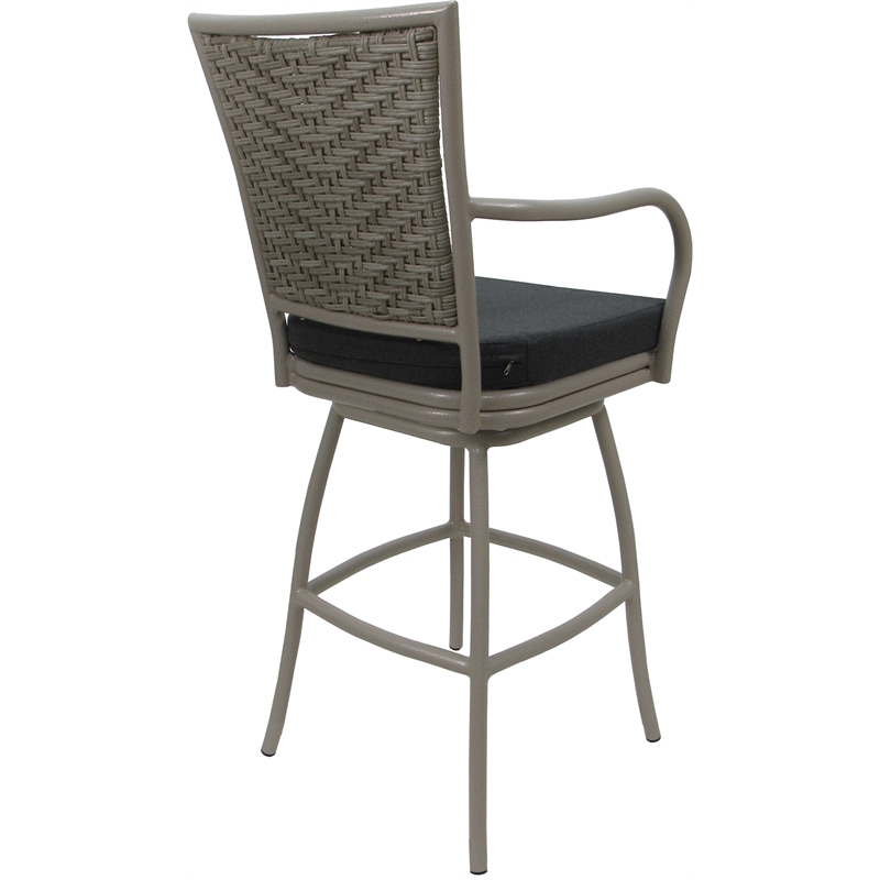 Pemberly Row Outdoor/Indoor Swivel Counter Stool 26