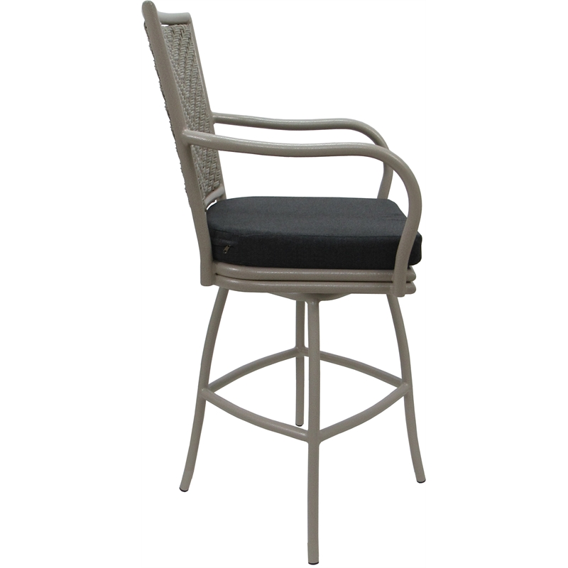 Pemberly Row Outdoor/Indoor Swivel Counter Stool 26