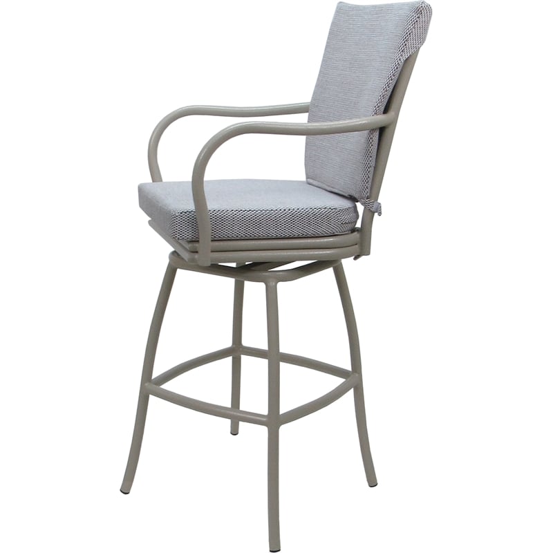 Pemberly Row Outdoor/Indoor Swivel Counter Stool 26