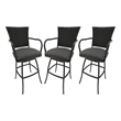 Pemberly Row Set of 3 Outdoor Indoor Counter 26