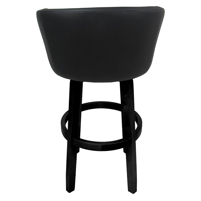 Pemberly Row Extra Tall Swivel Wood Bar Stool 34