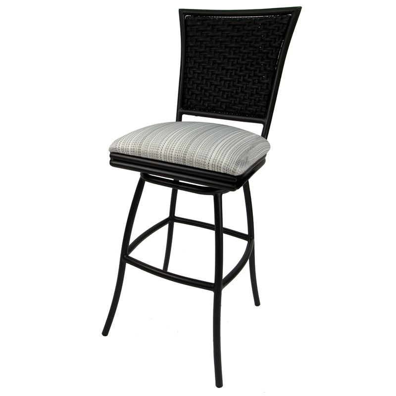 Pemberly Row Outdoor Swivel Bar Stool 30