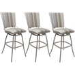 Pemberly Row Set of 3 Outdoor Indoor Counter Stools 26