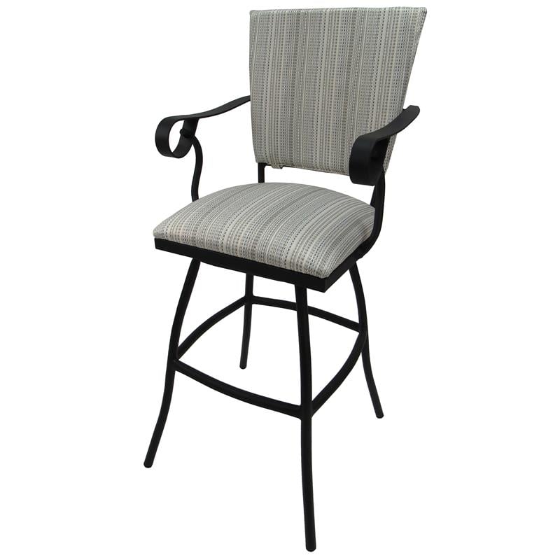 Pemberly Row Outdoor Swivel Bar Stool 30