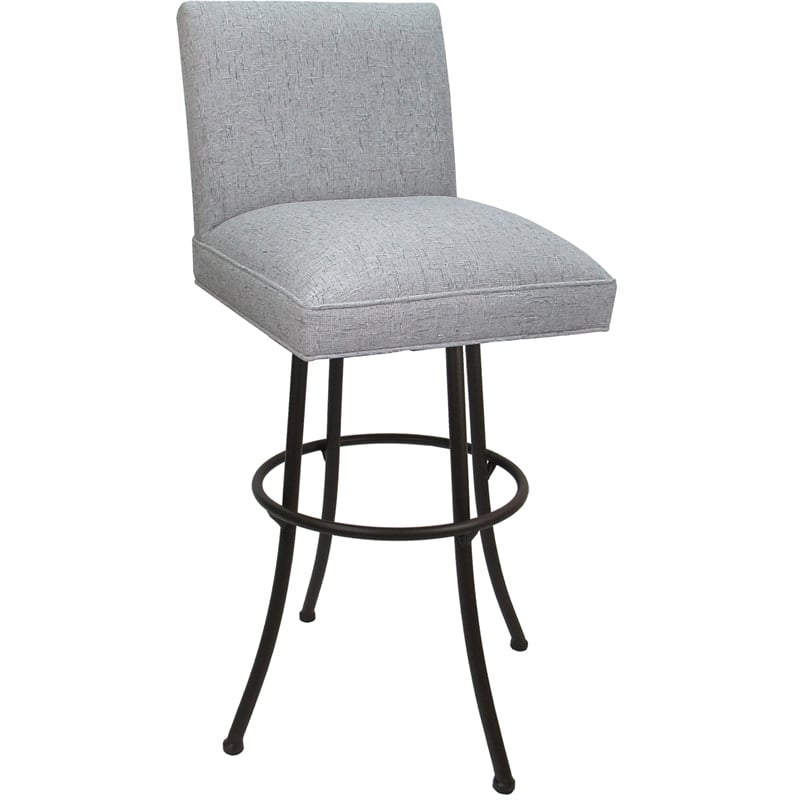 Pemberly Row Swivel Metal Bar Stool 30